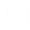 Presentation slide with an upward trending graph.