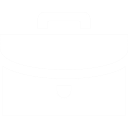 Icon of a closed briefcase with a handle and lock.